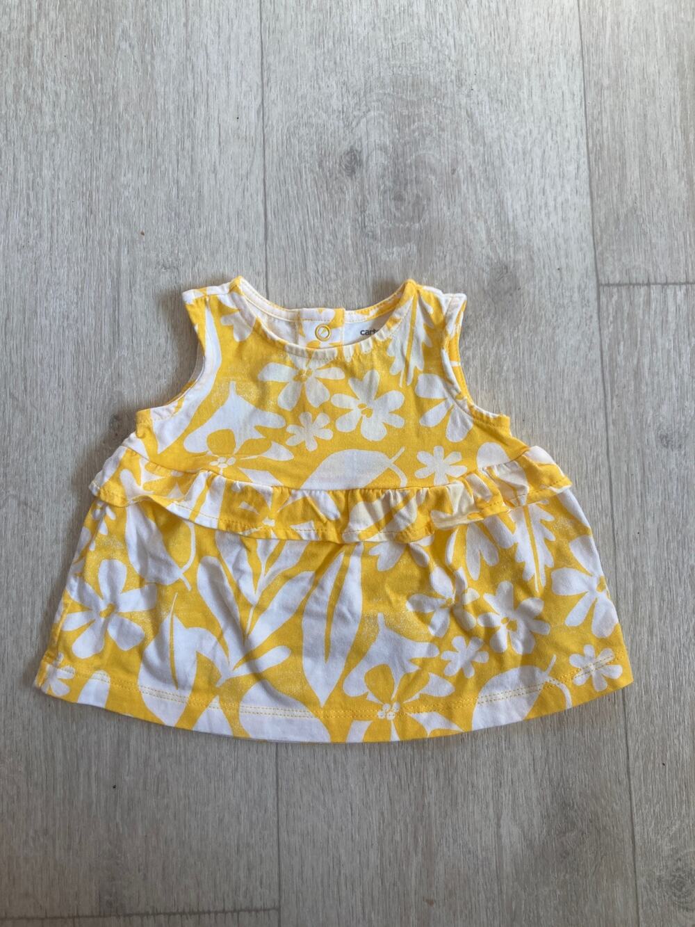 Carter’s Floral Yellow Top, Size 6M